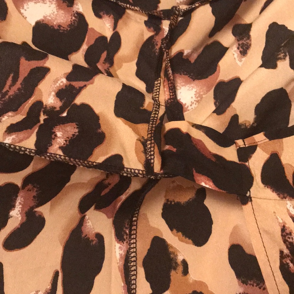 New! Cheetah Animal Print Wrap Maxi Dress 2X - Picture 8 of 8